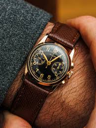 Gallet Chronograph Small in size, big in character. The 1940s Gallet Baby  Chronograph in 14k yellow gold proves that true watchmaking complexity  doesn't require large proportions. Founded in 1826 by Julien Gallet