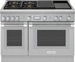 2 free thermador griddle manuals (for 2 devices) were found in bankofmanuals database and the data base provides 2 user directories as well as instruction manuals for 2 various thermador griddle. Thermador Prd484wchu 48 Inch Freestanding Dual Fuel Smart Range With Home Connect Griddle And Grill Star Burners Quickclean Base Metal Knobs Extralow Simmer Burner Convection Oven Continuous Cast Iron Grates Self Clean Mode And