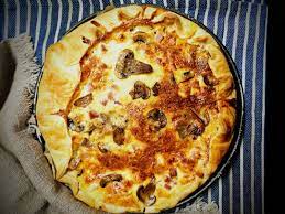Quiche Aux Champignons Jambon Et Fromage La Cuisine De Gail Jambon Et Fromage Quiche Jambon Champignon Recette Quiche Jambon