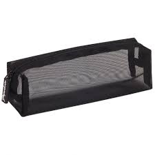 Black Mesh Square Pencil Case All Desk Accessories Desk Accessories Stationery Square Pencil Case Black Pencil Case School Pencil Case