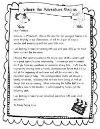 Welcome Parents Letter Letter To Parents Welcome To Preschool Letter To Teacher