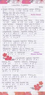 Image For Not Angka Pianika Iklim Suci Dalam Debu The Piano Piano Ara