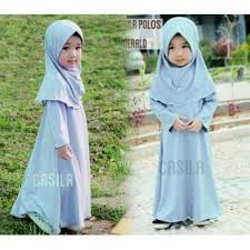 20 desain model baju muslim anak perempuan terbaru 2018. Detail Produk 5310 Baju Muslim Anak Perempuan Cewek Gamis Biru Jilbab Anak Polos