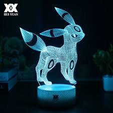 Umbreon 3d Usb Night Light Led 7 Color Worldofpokemons Pokemon Fan Store And More