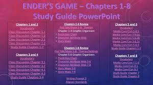 Enders Game Chapters 1 8 Study Guide Powerpoint Ppt