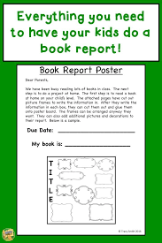 Book Report Poster Super Easy To Use Common Core Aligned Gr 1 4 Book Report Common Core Aligned Writing A Book