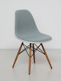 Vitra Eames Plastic Side Chair Dsw Cream Shell Ice Blue Fabric Stuhl Stuhle Beistellstuhl Vitra Stuhl