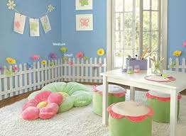 Cute Floor Pillows And Play Table Chairs Kids Room Wall Kid Room Decor Girl Room