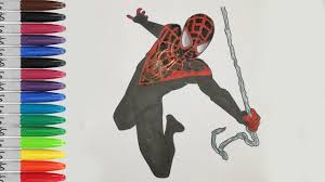 Why not urge your clever young learner to create their own adventures in our spidey senses are tingling! Spiderman Mile Moralse Coloring Pages Ultimate Spiderman Sailany Coloring Kids Youtube