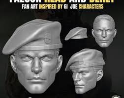 GI Joe Classificato in scala 1/12 Cobra Commander Testa incappucciata non  verniciata