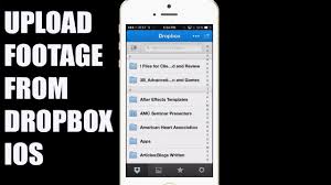 How To Download And Upload Video From Dropbox Iphone App Youtube