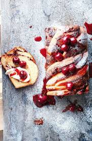 Cherry And Chocolate Babka With Cherry Port Drizzle Cherryrecipes Babka Foodstyling Foodphotography Baking Recipes Baking Chocolate Babka