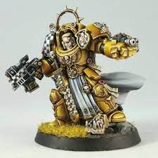 Snotlingdiscotek On Instagram Lamenters Terminator Captain With Thermogenic Combi Fist Got This Amazing Detailed Model From Th Imperial Fist Fist Terminator