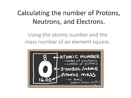 Calculating The Number Of Protons Neutrons And Electrons