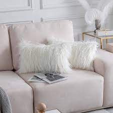 One of the easiest—and least expensive—ways to switch up your space is to swap out your old throw pillows for new ones. Amazon Com Home Brilliant White Pillow Covers Faux Fur Oblong Throw Pillow Covers Decorative Super Soft Plush Mongolian Cushion Case For Bed Set Of 2 12x20 Inch Home Kitchen