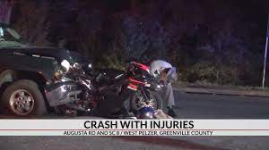 2 Hurt 1 Flown To Hospital After Motorcycle Crash In Greenville Co Youtube