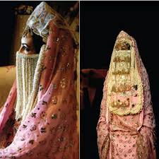 Bridal Dress Hijaz Saudi Arabia Decorated With Jasmine Flowers And Face Veil Traditional Outfits Face Veil Fashion