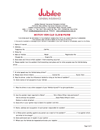 Please get in touch with us to see how we can help. Jubilee General Insurance Motor Claim Form Fill Online Printable Fillable Blank Pdffiller