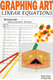 Halloween Math Activity Graphing Linear Equations Activity Free Halloween Math Worksheets Halloween Math Activities Graphing Linear Equations