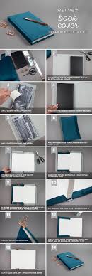 Make Your Own Velvet Book Cover Book Cover Diy Book Binding Diy Diy Wedding Guest Book