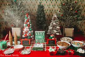 Download Christmas Tree Party Ideas Our Potluck Family PSD Mockup Templates