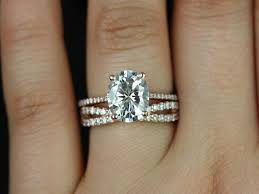 Rose Gold Criss Cross Band Wedding Rings Oval Wedding Rings Engagement Jewelry