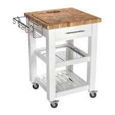 Sydney Kitchen Cart With Butcher Block Top Rolling Kitchen Island Kitchen Cart Kitchen Furniture