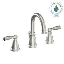 Moen Banbury 8 In Widespread 2 Handle High Arc Bathroom Faucet In Spot Resist Brushed Nickel Ws84924srn The Home Depot High Arc Bathroom Faucet Bathroom Faucets Home Depot Bathroom
