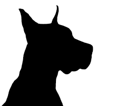 Great Dane Silhouette Dog Tattoos Dog Silhouette Silhouette Art