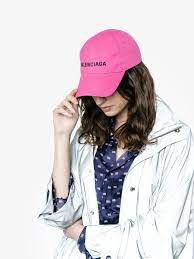 Balenciaga Pink Logo Embroidered Cap Embroidered Cap Pink Logo Cap Outfit