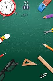 Green Cartoon School Supplies Creative Background Poster Education Poster Design Creative Background Poster Background Design