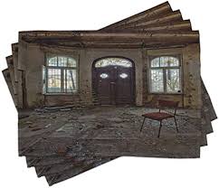 Get video instructions about kitchens, bathrooms, remodeling, flooring, painting and more. Amazon Com Lunarable Building Place Mats Set Of 4 Abandoned House Room With Broken Window And Damaged Walls Empty Ruins Print Washable Fabric Placemats For Dining Room Kitchen Table Decor Brown And Beige