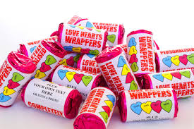 Personalised Sweets Mini Love Heart Rolls Just Married Sweet Wedding Favours Love Is Sweet Co In 2020 Sweet Wedding Favors Hen Party Gifts Personalised Sweets