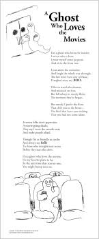 A Ghost Who Loves The Movies Kids Poems Funny Poems For Kids Reading Poems
