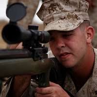 Cpl. Brian Navin, a trumpet player for the U.S. Marine