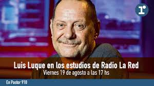 Luis Luque en los estudios de Radio La Red