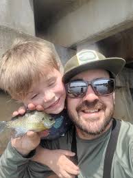 Ten pounds out of the Wisconsin River. Bluegills cut bait.