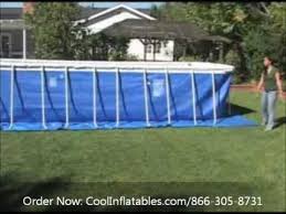 Intex Rectangular Metal Ultra Frame Pool Video Assembly Instructions Pool Rectangular Pool Decks And Porches