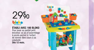 Bloko only offers authentic products right from gippro japan. Offre Bloko Etabli Avec 100 Bloko Chez Cora