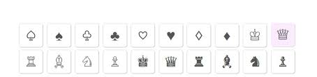 Black And White Heart Copy And Paste Chess Card Symbols In 2020 Cool Symbols Symbols King Emoji