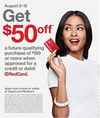 Rates may vary among applicants, however the. Expired Apply For A New Target Redcard Debit Credit And Get 50 Off 100 Shopping Trip 1 17 2 21 Doctor Of Credit