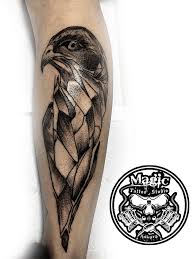 Kartal Dovme Modeli Kartal Dovmesi Eagle Tattoo Dotwork Tattoo Bacak Dovmesi Golgeli Kartal Dovme Tattoo Studio Tattoo