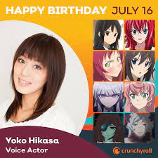 Happy Birthday Yoko Hikasa(Rias Gremory) : r/HighschoolDxD