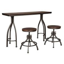 Rich dark cherry finish two faux leather swivels bar round pub height table for residential man cave or commercial high traffic taverns restaurants and bars. Dining Sets Taft Furniture Albany Saratoga