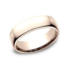 Benchmark 14k Rose Gold Euro Dome Classic 6 5mm Men S Wedding Band Eucf165 Benchmark Mens Gold Wedding Band Mens Wedding Bands Classic Wedding Rings