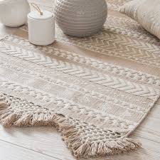 Teppich Aus Beiger Und Weisser Baumwolle Mit Motiven 60 X 90 Cm Ryana Jetzt Bestellen Unter Https Moebel Ladendirekt De He Teppich Teppich Beige Tapete Beige
