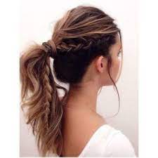 Side Braid Ponytail Easy And Cute Hairstyles For Medium Hair Hairstyles Medium H Braided Ponytail Hairstyles Hair Styles Cute Hairstyles For Medium Hair