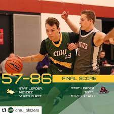 Cmu Blazers The Mens Basketball Season Came To A Sudden Halt On Wednesday Night As Cmu Hung With The Undefeated Basketball Season Undefeated Mens Basketball
