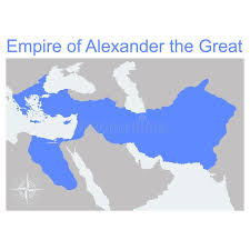 After alexander's death in 323 bc, the ensuing wars of the diadochi. Map Of The Empire Of Alexander The Great Stock Vector Illustration Of Macedonia History 173099808