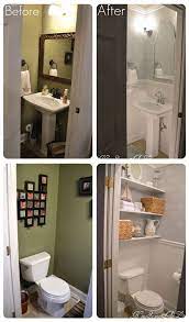 Half Bath Reveal Powder Room Bathroom Makeover Bathroom Decor Tiny Bath